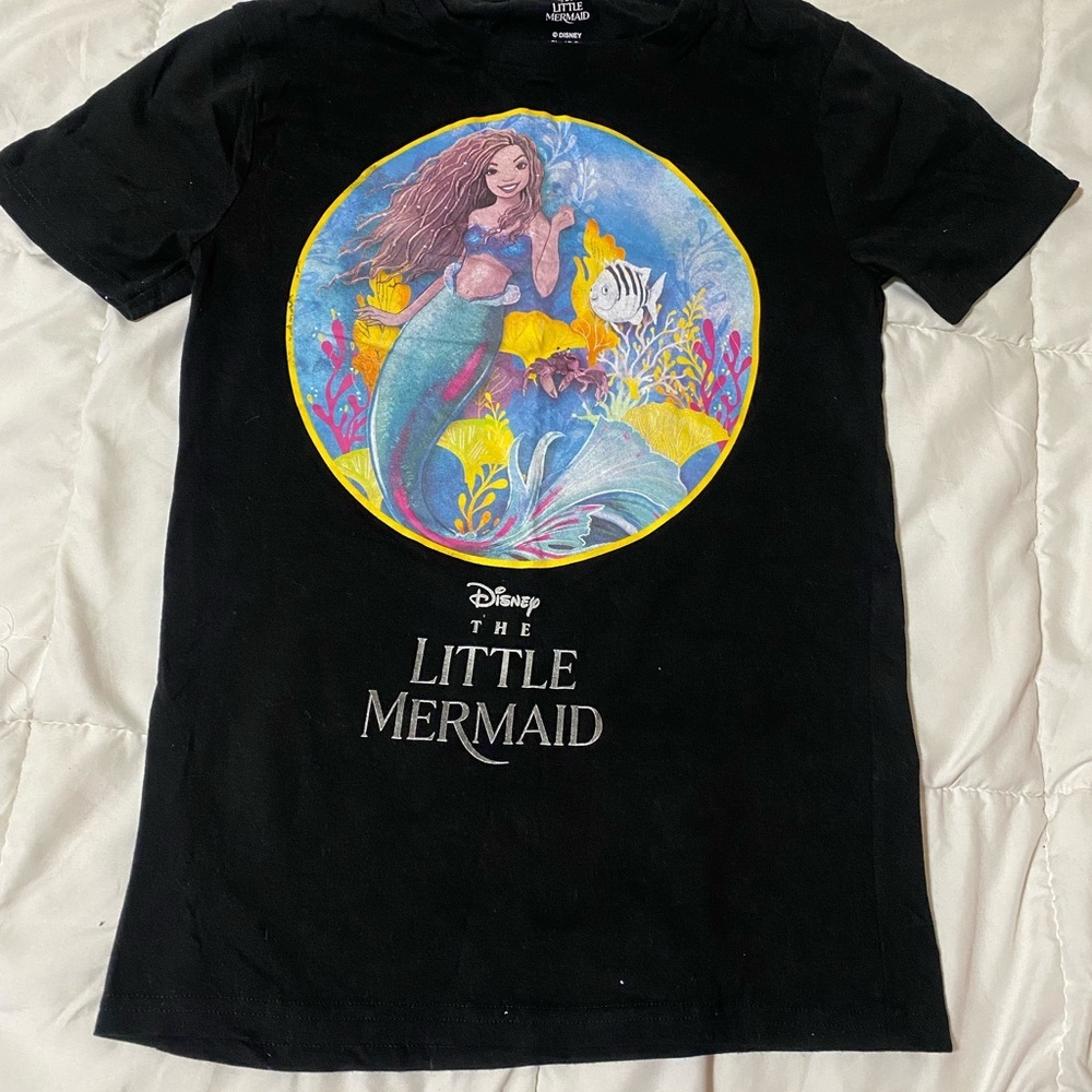 Disney The Little Mermaid Black Kids T-Shirt
